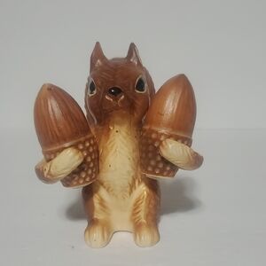 Vtg Ceramic Squirral Salt And Pepper Shakers From Japan